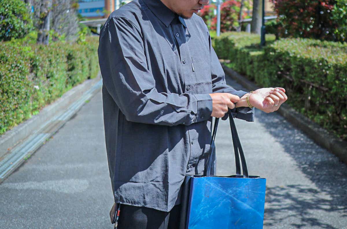 モンベルのWIC.ブリーズ ロングスリーブシャツ