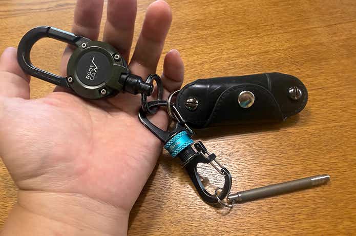 チタンマニア「つまようじ」のキーホルダーセット
