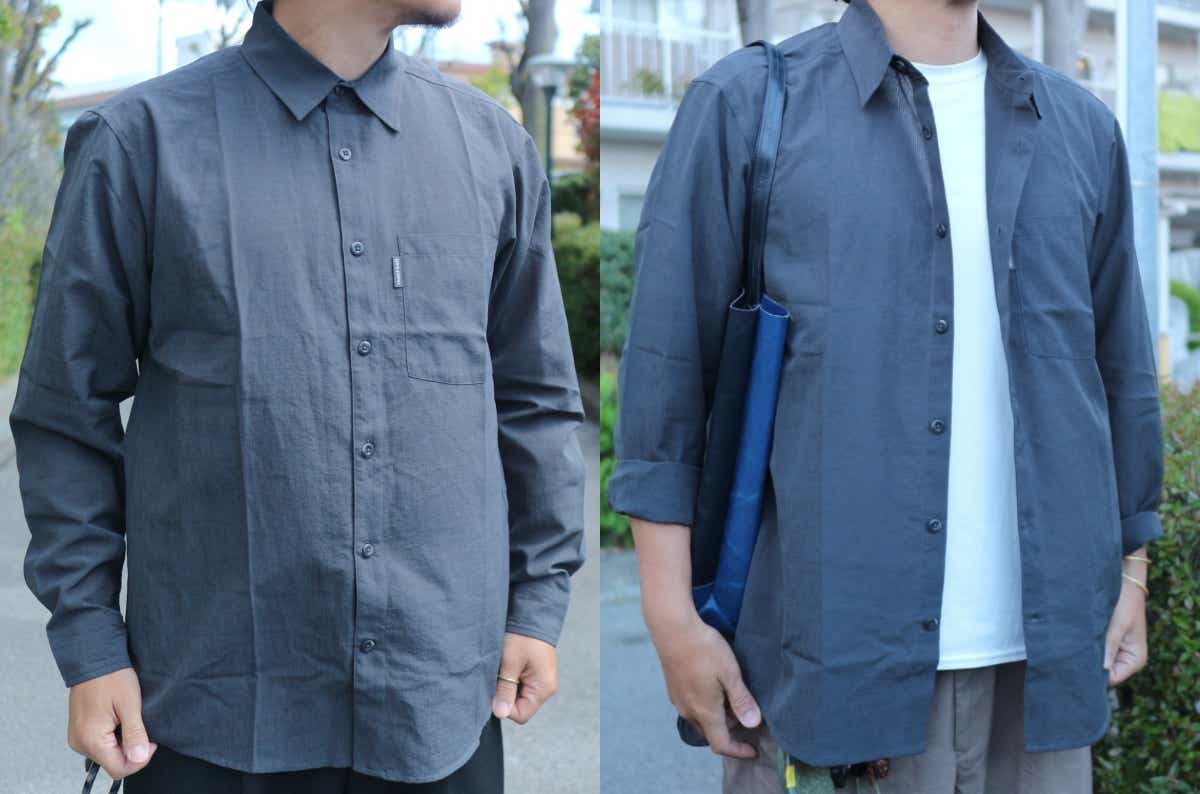 モンベルのWIC.ブリーズ ロングスリーブシャツ