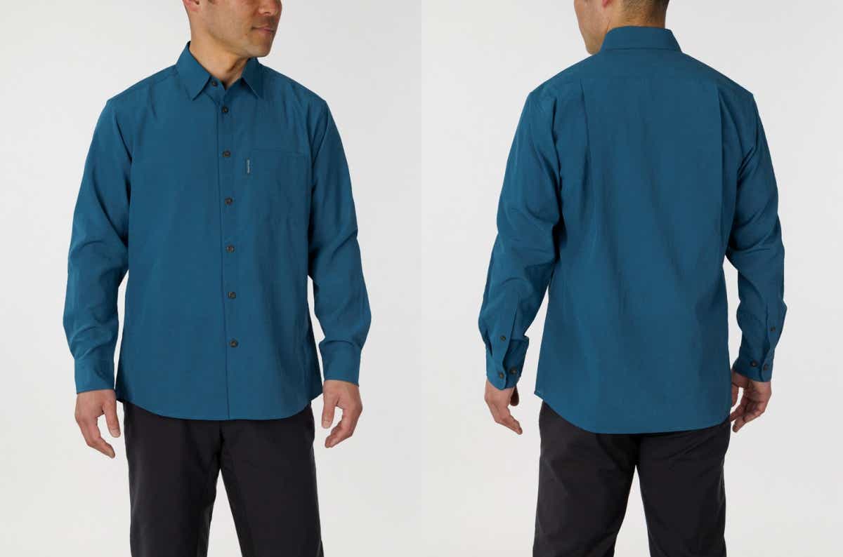 モンベルのWIC.ブリーズ ロングスリーブシャツ