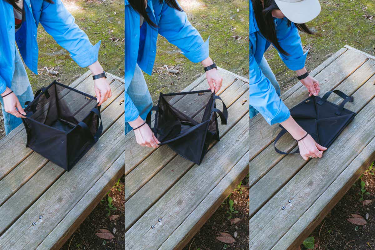 sotolaboのPop up Mesh Container L（ポップアップメッシュコンテナ L）
