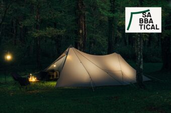 【サバティカル】新作を一挙公開。“自立はペグ4本”の「スイッチバック」は、軽いのに狭くないシェルターです