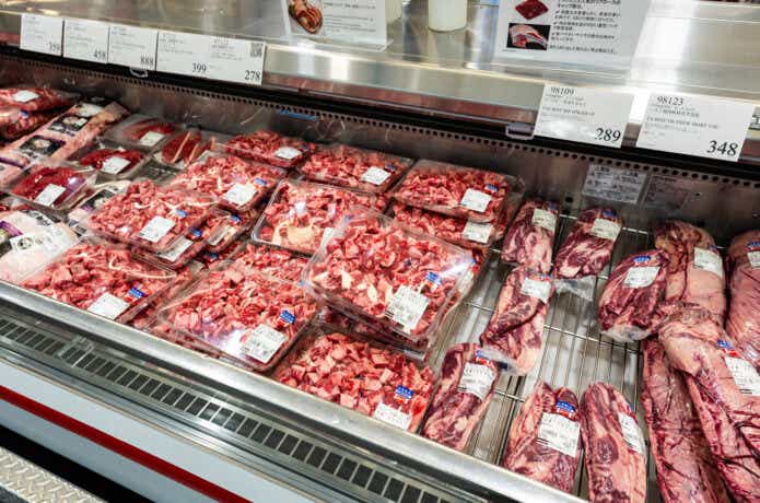 コストコの肉売り場