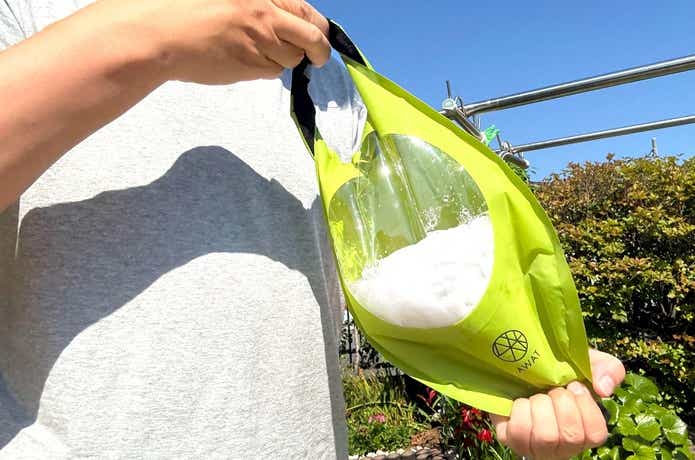 AWAT「シャカシャカウォッシュバッグ」洗濯シーン