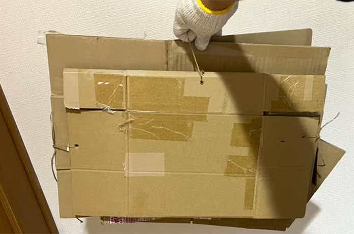 コジット「段ボールストッカー」_結束した段ボール