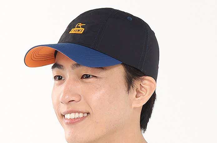チャムス カーンズキャップを被った人