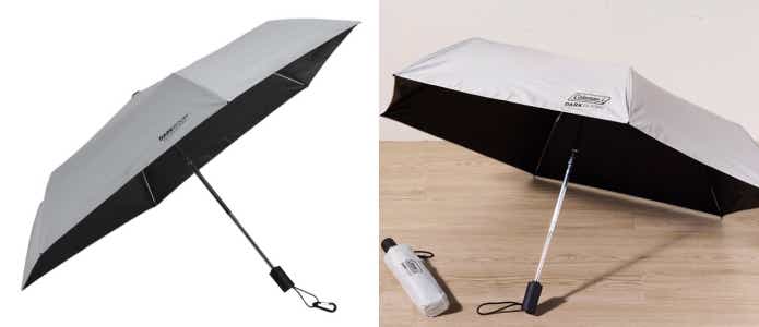 コールマンのモバイルシェード55DR オートと晴雨兼用・自動開閉折りたたみ傘55cm