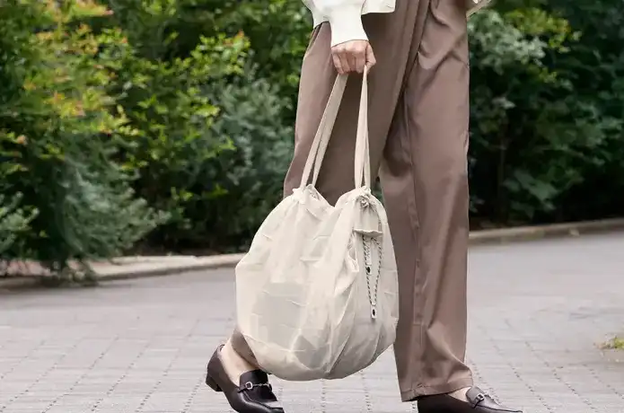 Shupatto「メッシュバッグ 25L サンドベージュ」