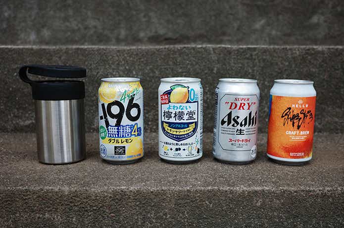 4種類のお酒とCan Holder