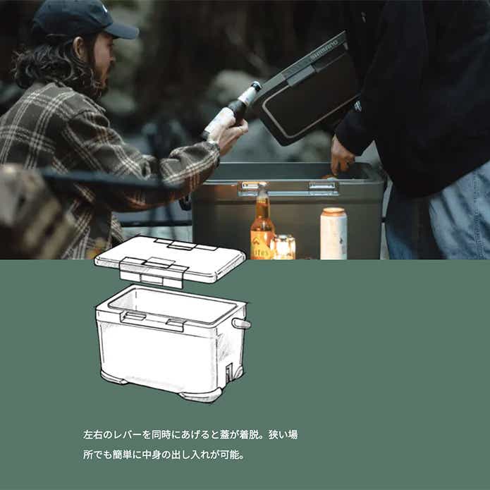 シマノ「アイスボックス」両開き蓋
