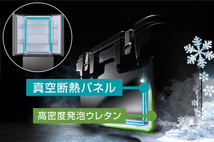 真空断熱パネルを採用したクーラーボックスのイメージ図