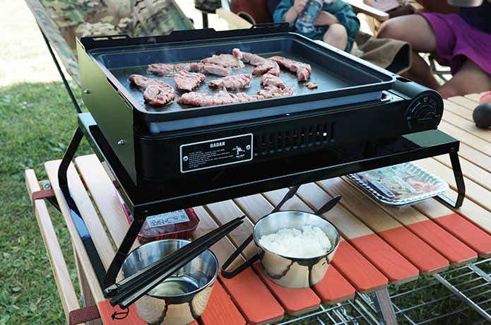 ラックの上に載せた焼き上手さん