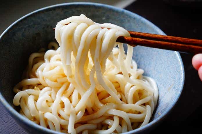 カルディの梅おろしつゆと冷やしうどん