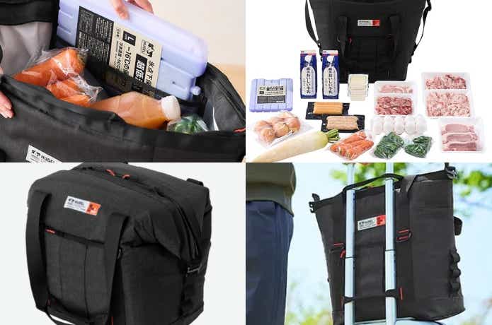 アイリスオーヤマのHUGEL エアロゲルトート型クーラーバッグ 25L