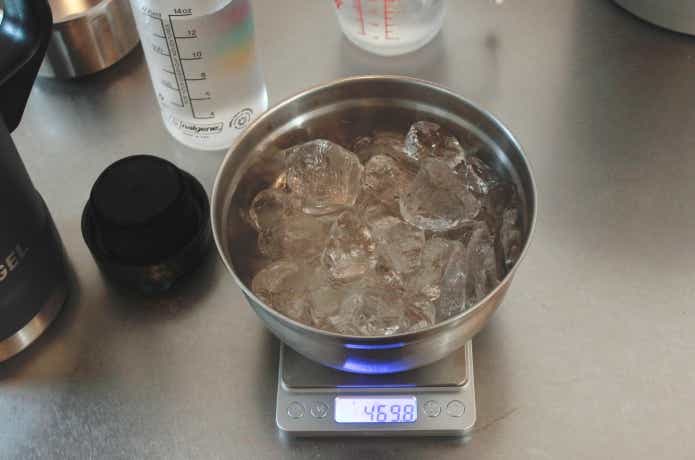 残っている氷は470g