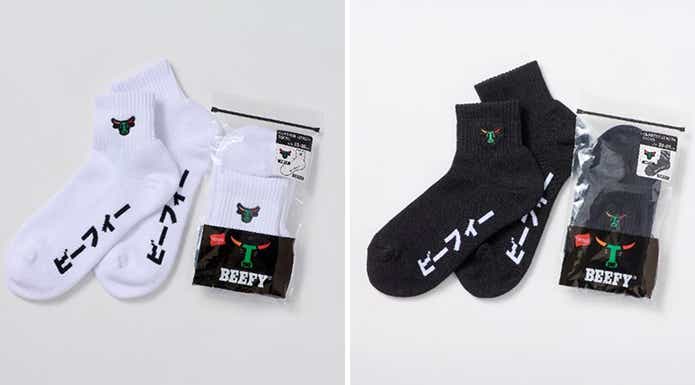 Hanes × セブン‐イレブン BEEFY クォーターレングスソックス