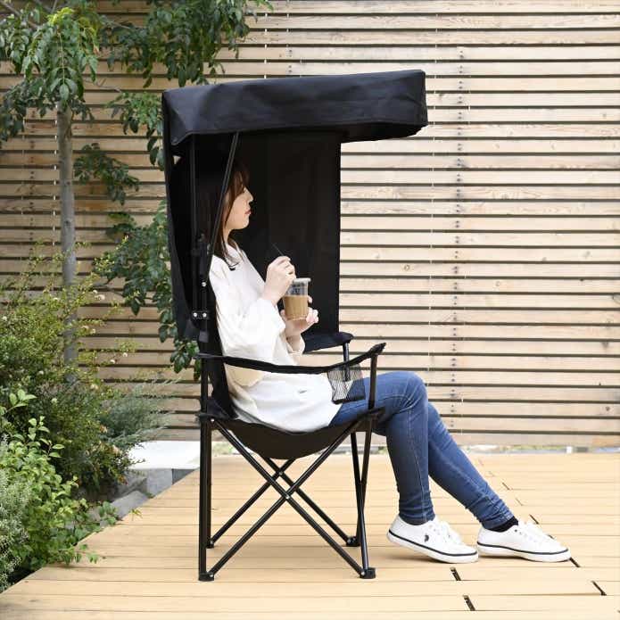 キャンパーズコレクション アウトドアチェア 屋根付き 