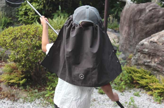 こどもサイズの帽子に装着