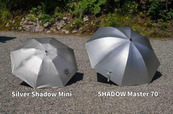 エバニューのSHADOW Master 70とSix Moon DesignsのSilver Shadow Mini