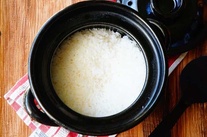 無印良品のごはん鍋で炊飯したごはん