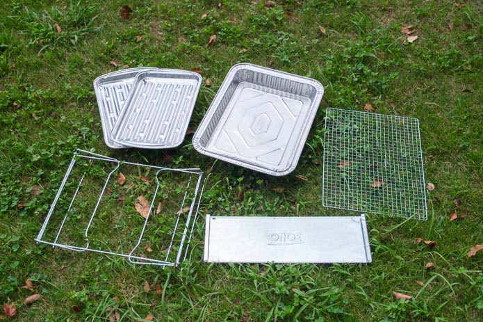 かたづけ簡単卓上BBQコンロのセット内容