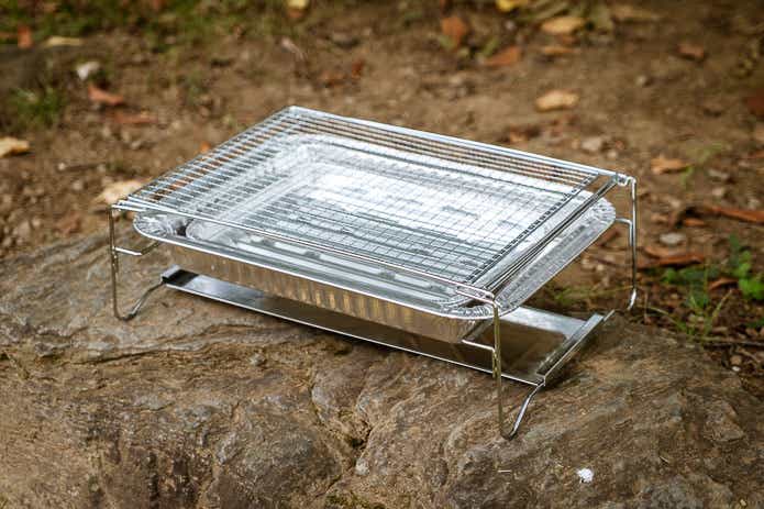 かたづけ簡単卓上BBQコンロ