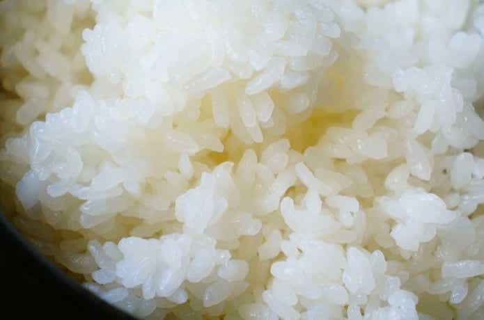 無印良品のごはん鍋で炊飯したごはんアップ
