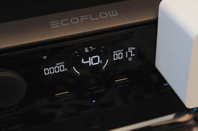 ポータブル電源の表示