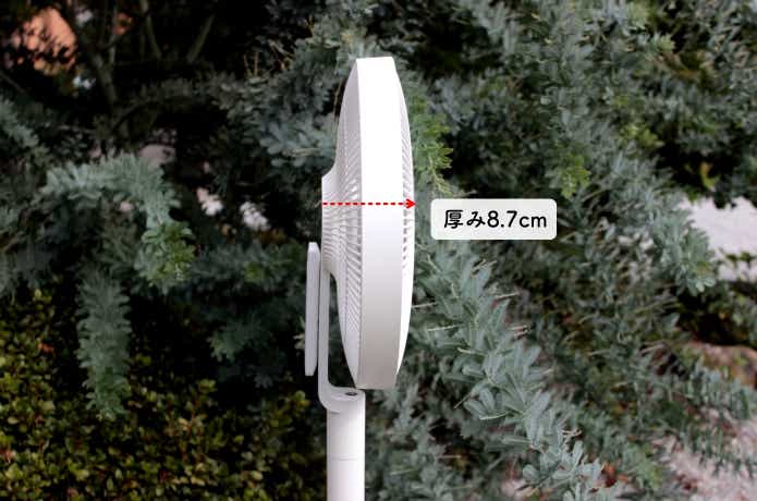 ヘッドは厚み8.7cmの薄型構造