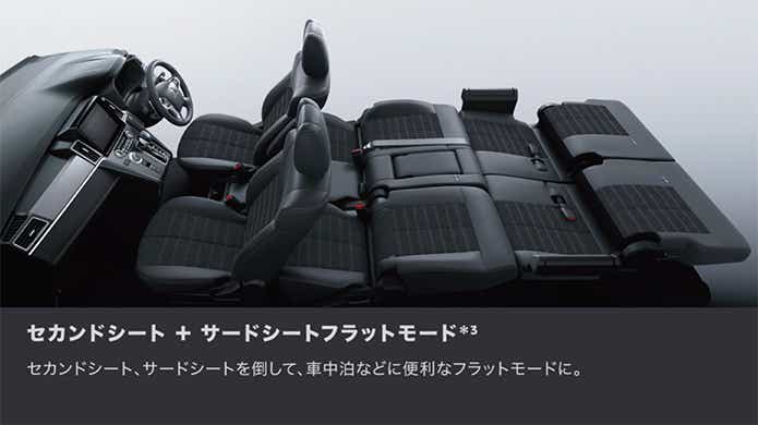 三菱公式_デリカD:5フルフラットモード