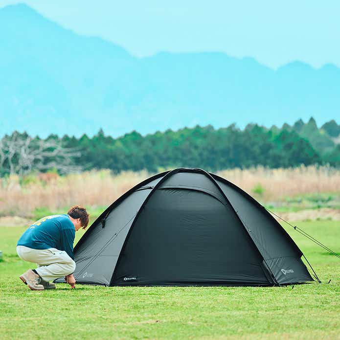 HILLS FIELD「X DUO」設営シーン