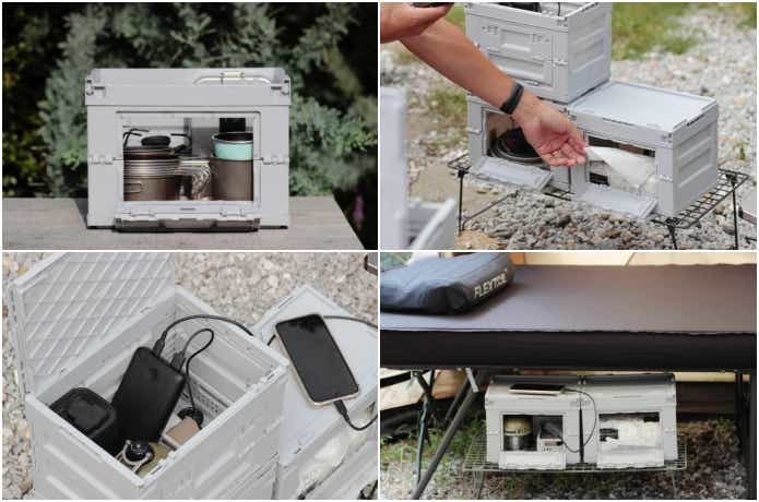 丈夫なフタ付コンテナボックスの活用例