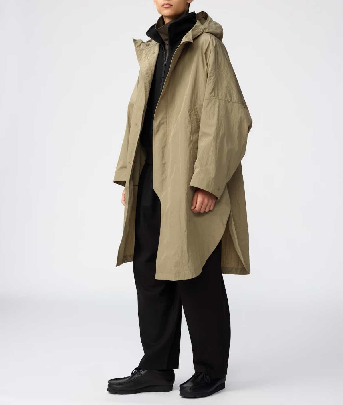 UNIQLO U フーデッドロングコート